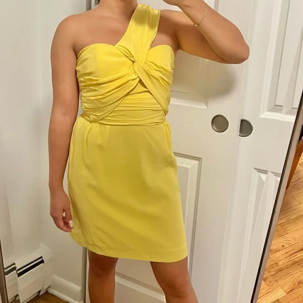 Mara Hoffman one shoulder mini dress